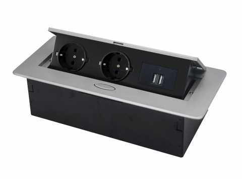 HKT Alfrik 11 dugalj aluminium 2x230V+2USB