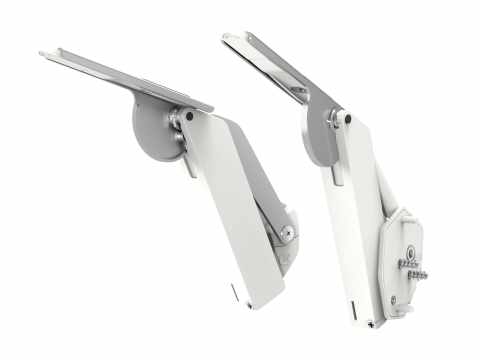 Kesseböhmer FREEspace forte H típusú felnyíló vasalat white/nickel
