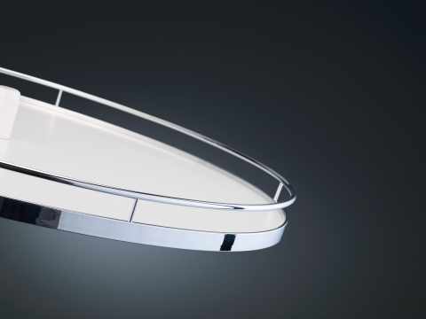 Kesseböhmer 3/4 körvasalat szett 900mm ARENAplus classic Chrome/Icewhite 2 polcos