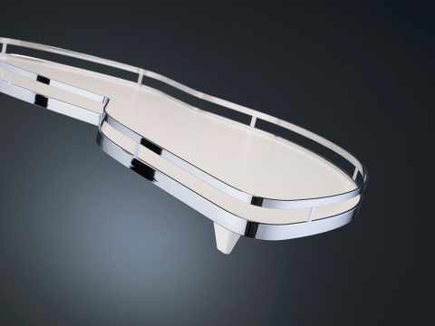 Kesseböhmer LeMans II 400mm jobbos ARENAplus Style Chrome/Icewhite