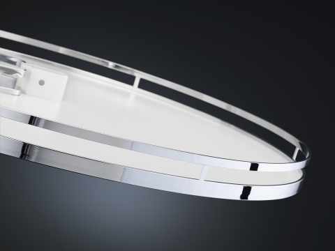 Kesseböhmer Revo 90° tálca szett 900mmARENAplus style Chrome/Icewhite  2 polcos