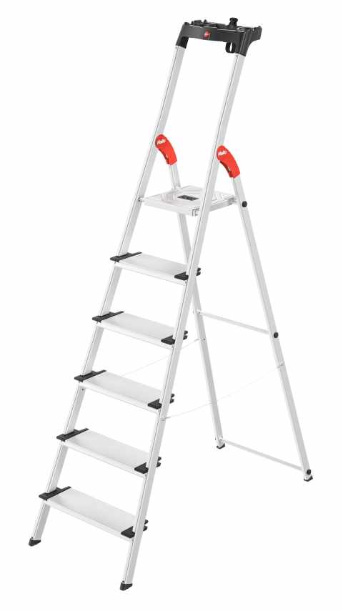 HAILO L80 Comfortline összecsukható aluminium létra 6 lépcsős