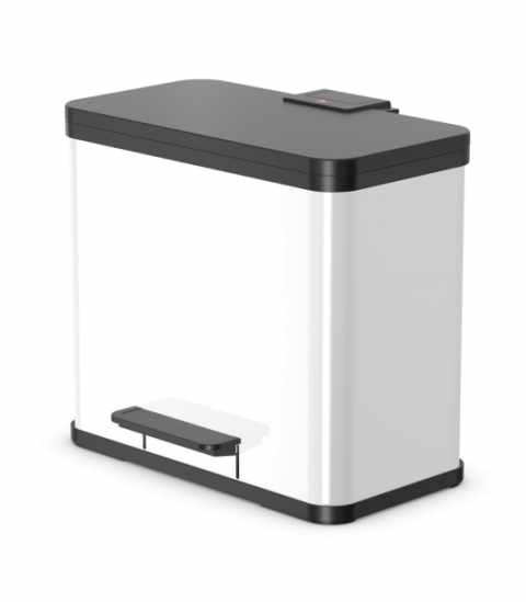HAILO Öko duo Plus L pedálos szelektív  hulladékgyüjtő fehér