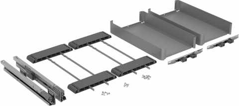 Kesseböhmer K-Line Base vasalat szett 200mm tálcával silver