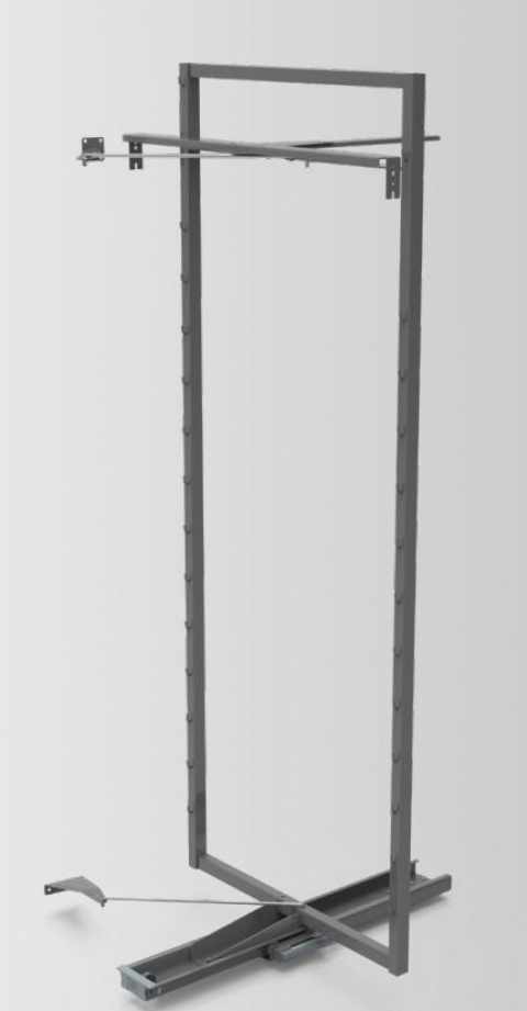 Kesseböhmer TANDEM solo vasalat szett 600/1800 mm Anthracite