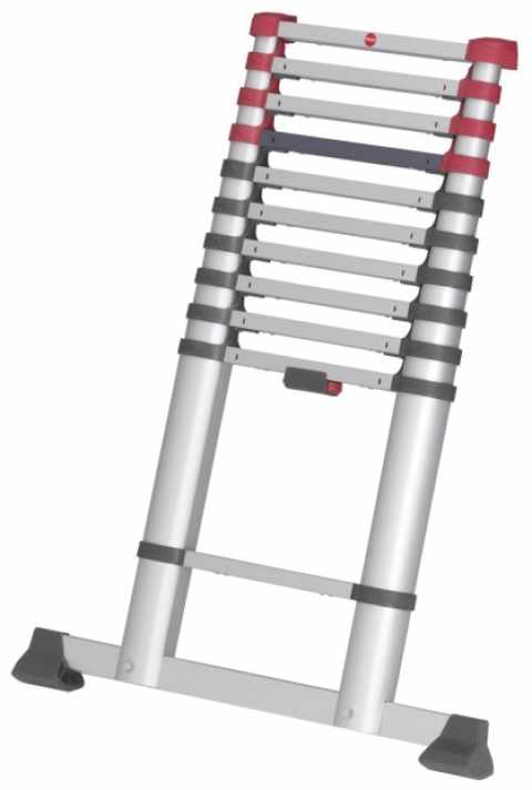 HAILO T80 FlexLine teleszkópos biztonsági létra alumíniumból 11 lépcsős