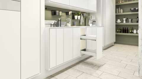 Kesseböhmer K-Line Base vasalat szett 300mm tálcával icewhite