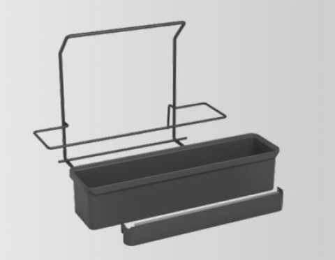Kesseböhmer K-Line Side hordozható tisztítószer tartó 442x160x315mm Silver