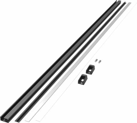 Kesseböhmer CONERO ruhatartó sín LED előkészítéssel 1220 mm fekete