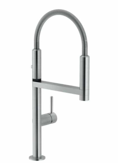 NOBILI MOVE flexibilis zuhanyfejes csaptelep fémköpennyel inox